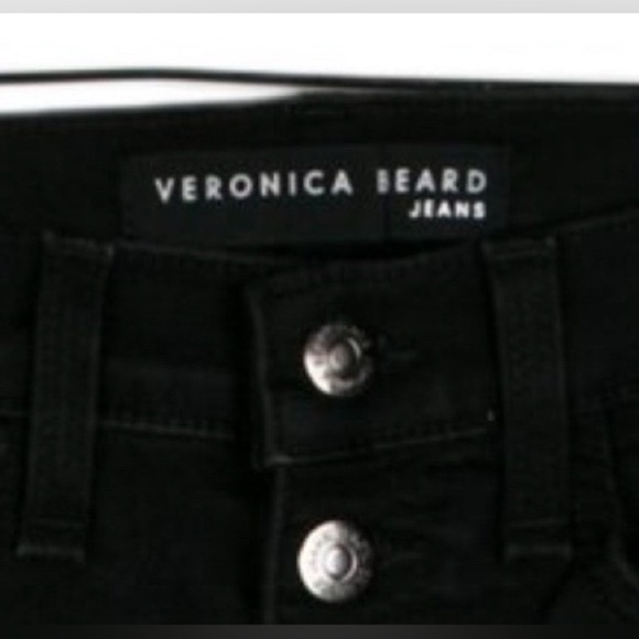 Veronica Beard striped straight cropped jeans- size 25 - Picture 3 of 7